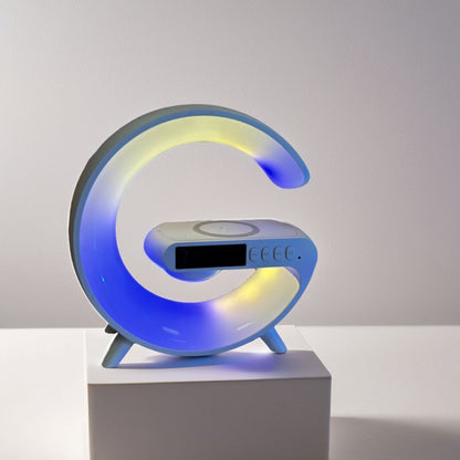 无线充电蓝牙音响音量闹钟氛围多功能台灯夜灯生日礼物男生音箱