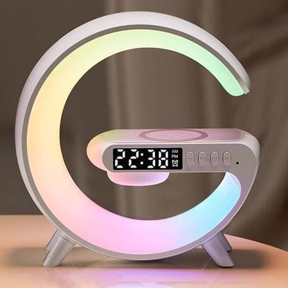 无线充电蓝牙音响音量闹钟氛围多功能台灯夜灯生日礼物男生音箱